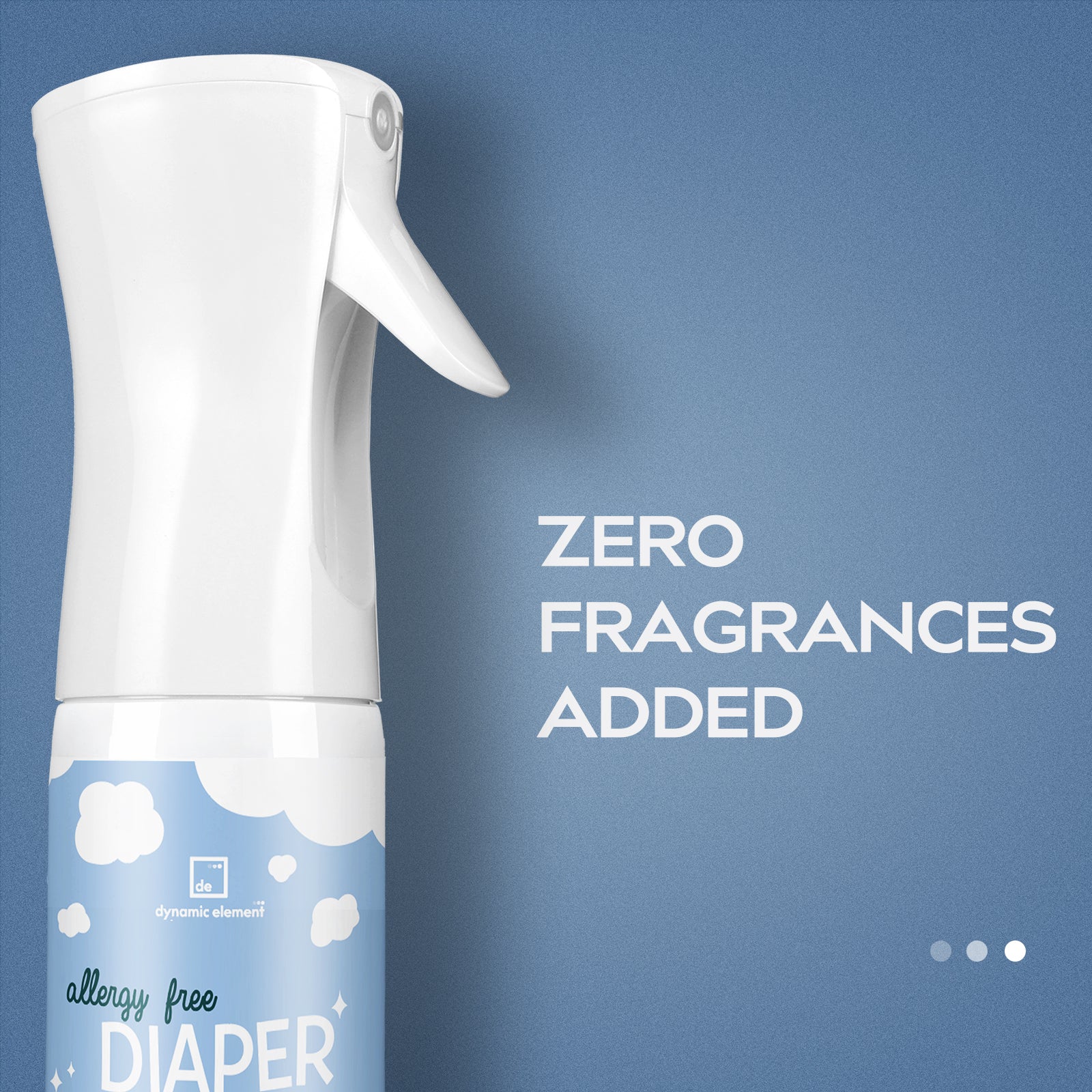 Dynamic Element Diaper Pail Odor Eliminator Spray _ Unscented Diaper Odor Neutralizer Spray _ Patented Mineral-based Formula _ 9 Fl Oz