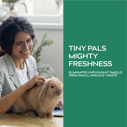 Dynamic Element Small Animal Cage Deodorizer Spray _ Unscented Mineral Formula _ Decompose Small Animal Waste Odor Molecules - Urine Smell Remover from Hamsters, Rabbits, Guinea Pigs _ 9 fl oz