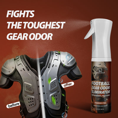 Dynamic Element Football Gear Odor Eliminator Spray - Unscented Natural Mineral-Based Deodorizer Spray for Football Pads, Helmets, Shoulder Gear & Cleats, 9 fl oz
