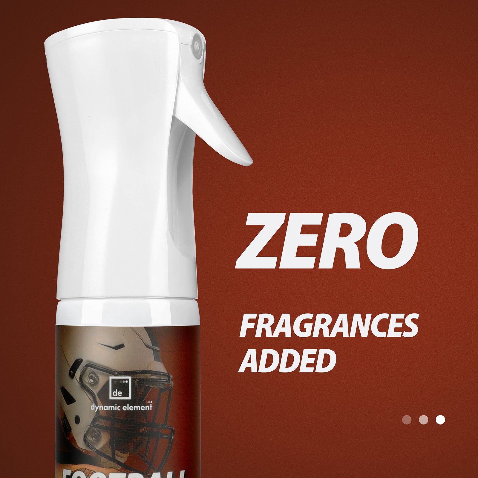 Dynamic Element Football Gear Odor Eliminator Spray - Unscented Natural Mineral-Based Deodorizer Spray for Football Pads, Helmets, Shoulder Gear & Cleats, 9 fl oz