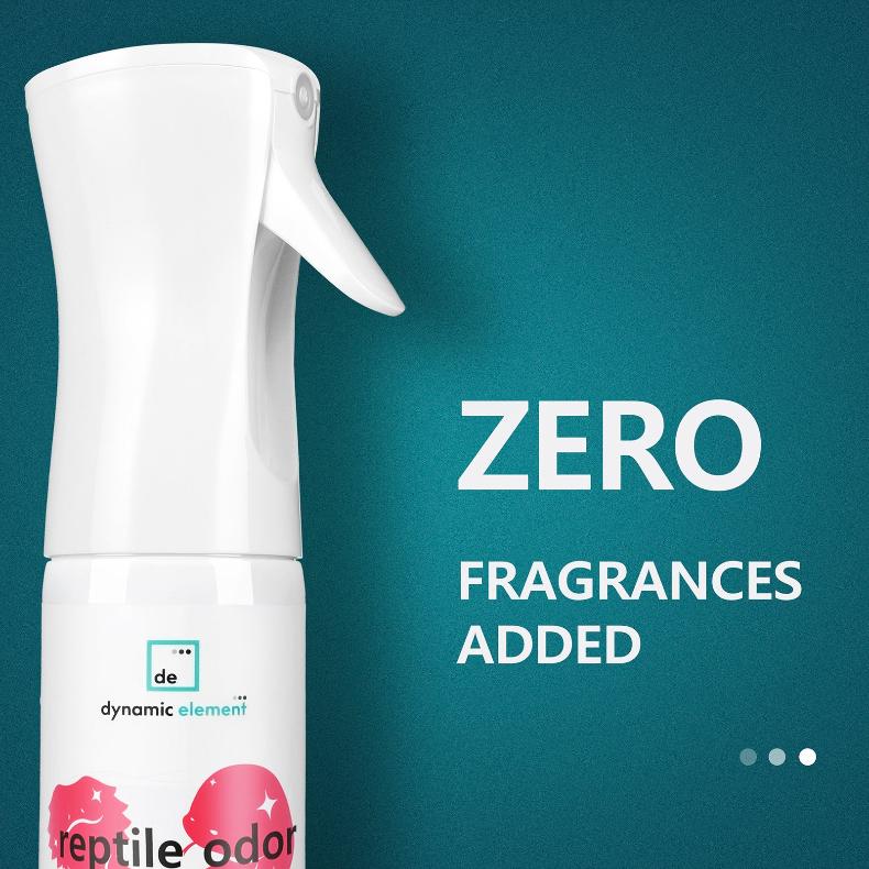 (2-Pack Value Set) Dynamic Element Reptile Tank Odor Eliminator Spray – Unscented Natural Mineral Formula - Remove Waste Smells in Bearded Dragon and Turtle Tanks – 18 Fl Oz Total (2 x 9 Fl Oz)